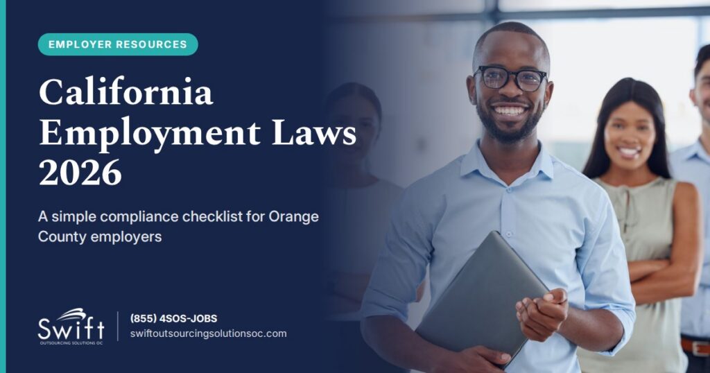 California employment laws 2026 – compliance checklist for Orange County employers